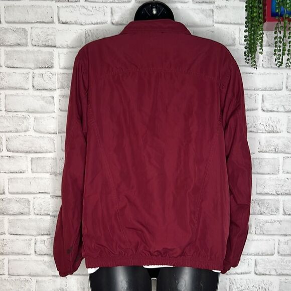 Napa Valley Vintage 90’s Burgundy Wind Breaker Jacket Coat Size Small - Picture 5 of 6